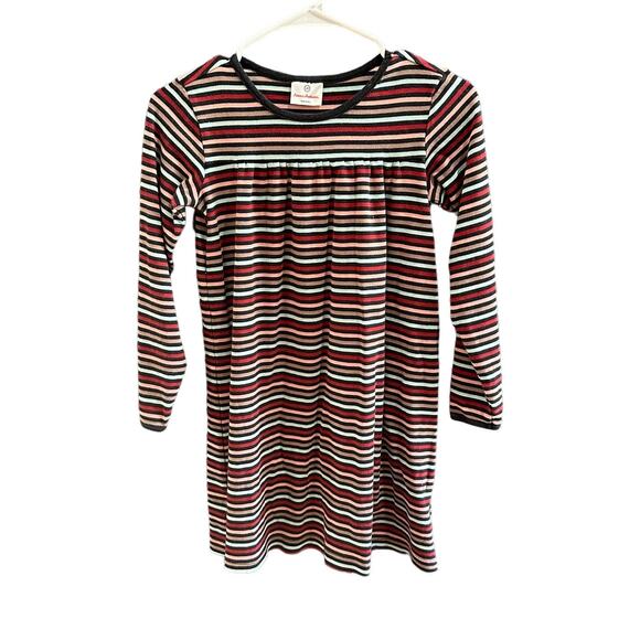 Hanna Andersson Striped Dress Long Sleeves 100% Cotton Size 140cm 10Y - Picture 1 of 6